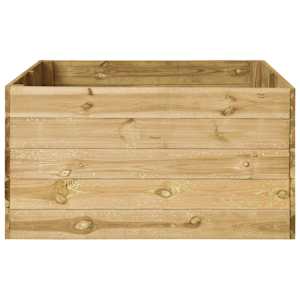 vidaXL Sodo lovelis, 150x100x54cm, impregnuota pušies mediena, aukštas