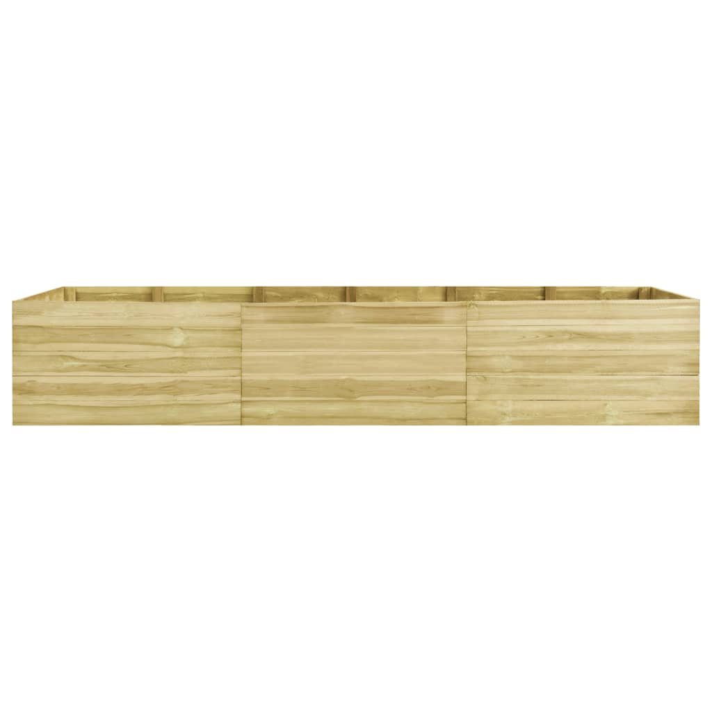 vidaXL Arriate de madera de pino impregnada 300x100x54 cm