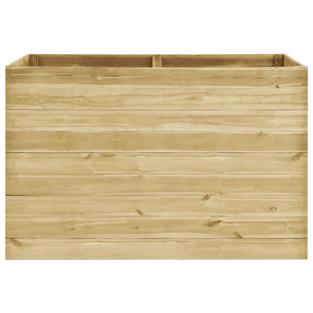 vidaXL Arriate de madera de pino impregnada 150x100x97 cm