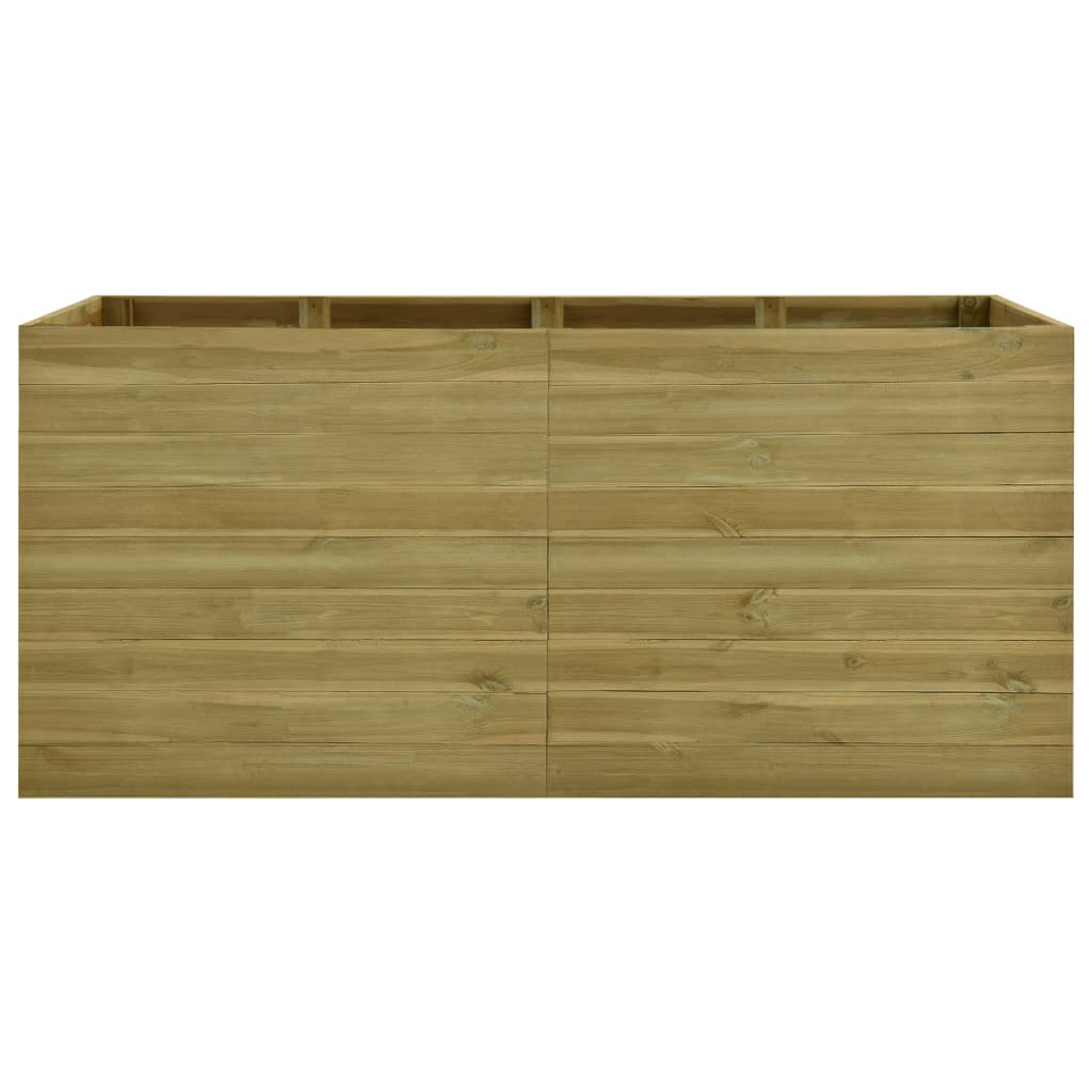 vidaXL Arriate de madera de pino impregnada 200x150x97 cm