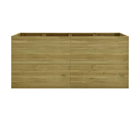 vidaXL Arriate de madera de pino impregnada 200x150x97 cm