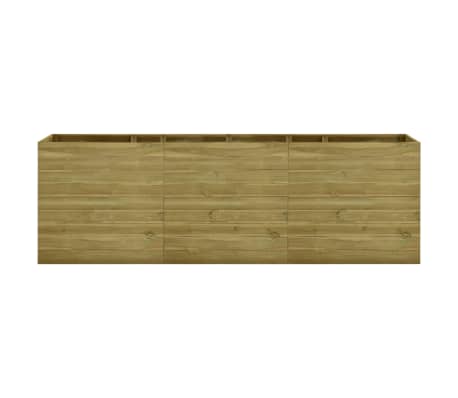 vidaXL Sodo lovelis, 300x100x97cm, impregnuota pušies mediena, aukštas