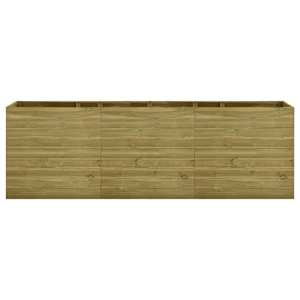 vidaXL Sodo lovelis, 300x100x97cm, impregnuota pušies mediena, aukštas