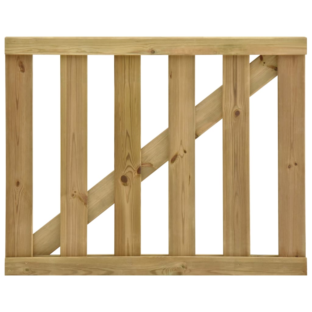 vidaXL Poort gelat 100x80 cm geïmpregneerd grenenhout vidaXL Poort gelat 100x80 cm geïmpregneerd grenenhout
