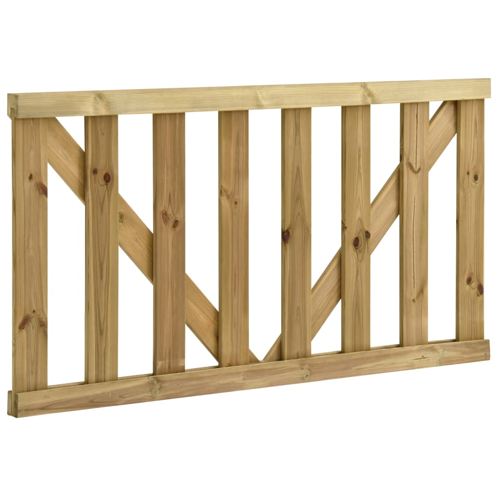 

vidaXL Poorten gelat 2 st 150x80 cm geïmpregneerd grenenhout