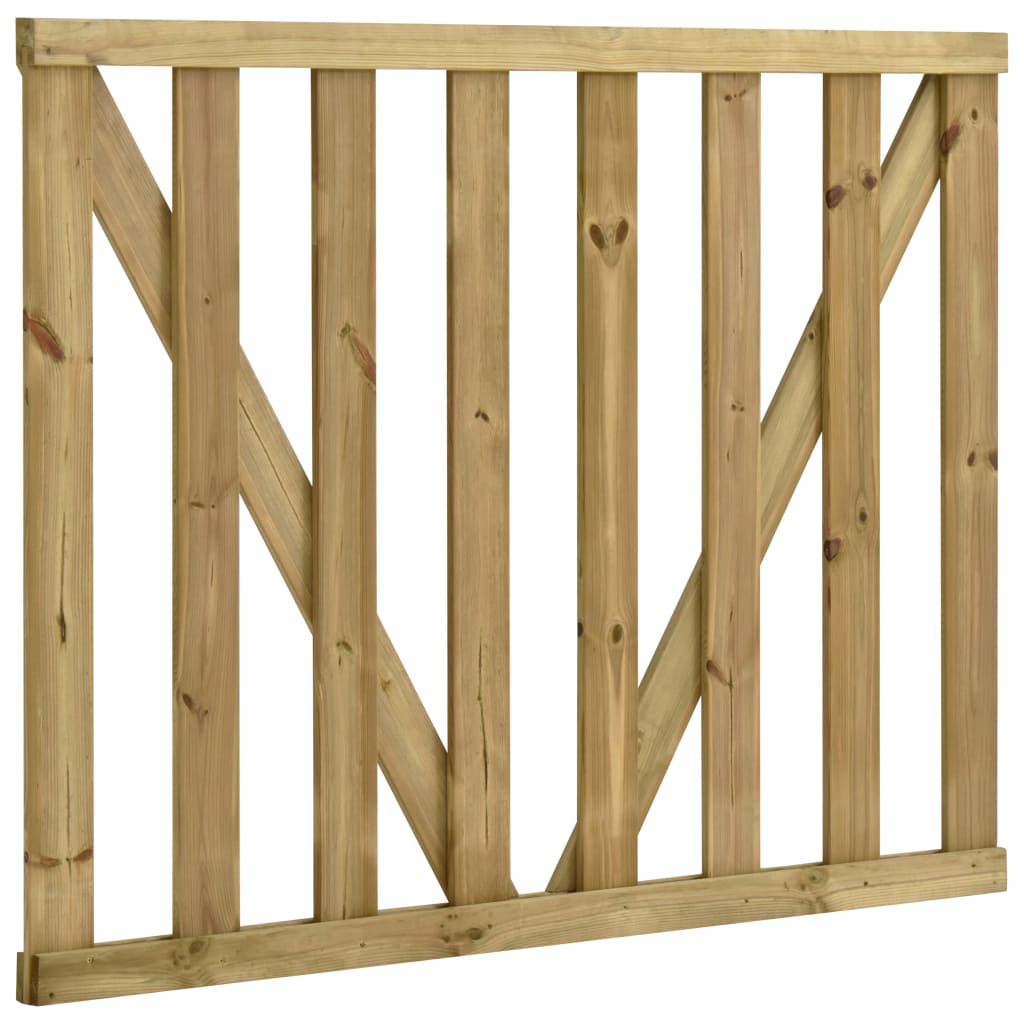 vidaXL Garden Slats Gates 2 pcs Impregnated Pinewood 150x120 cm