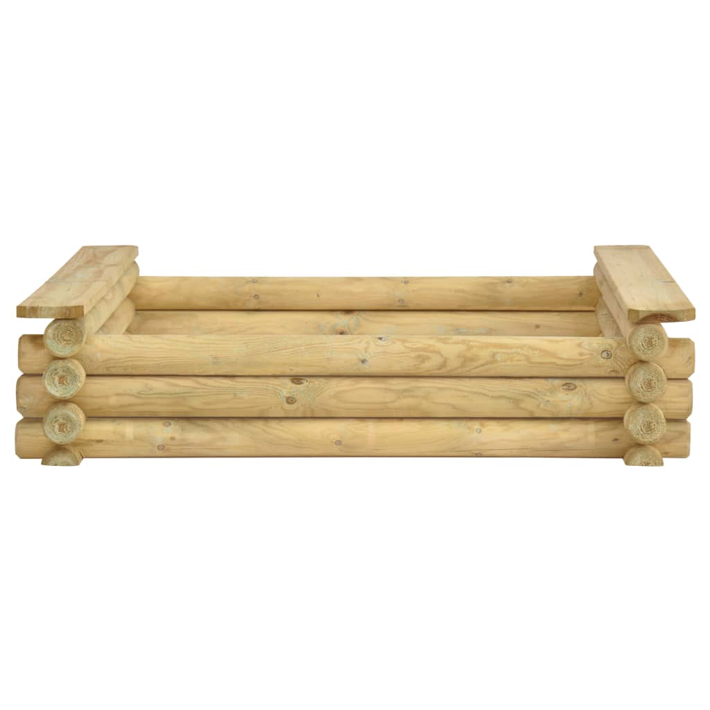 

vidaXL Zandbak 120x120x27 cm geïmpregneerd grenenhout