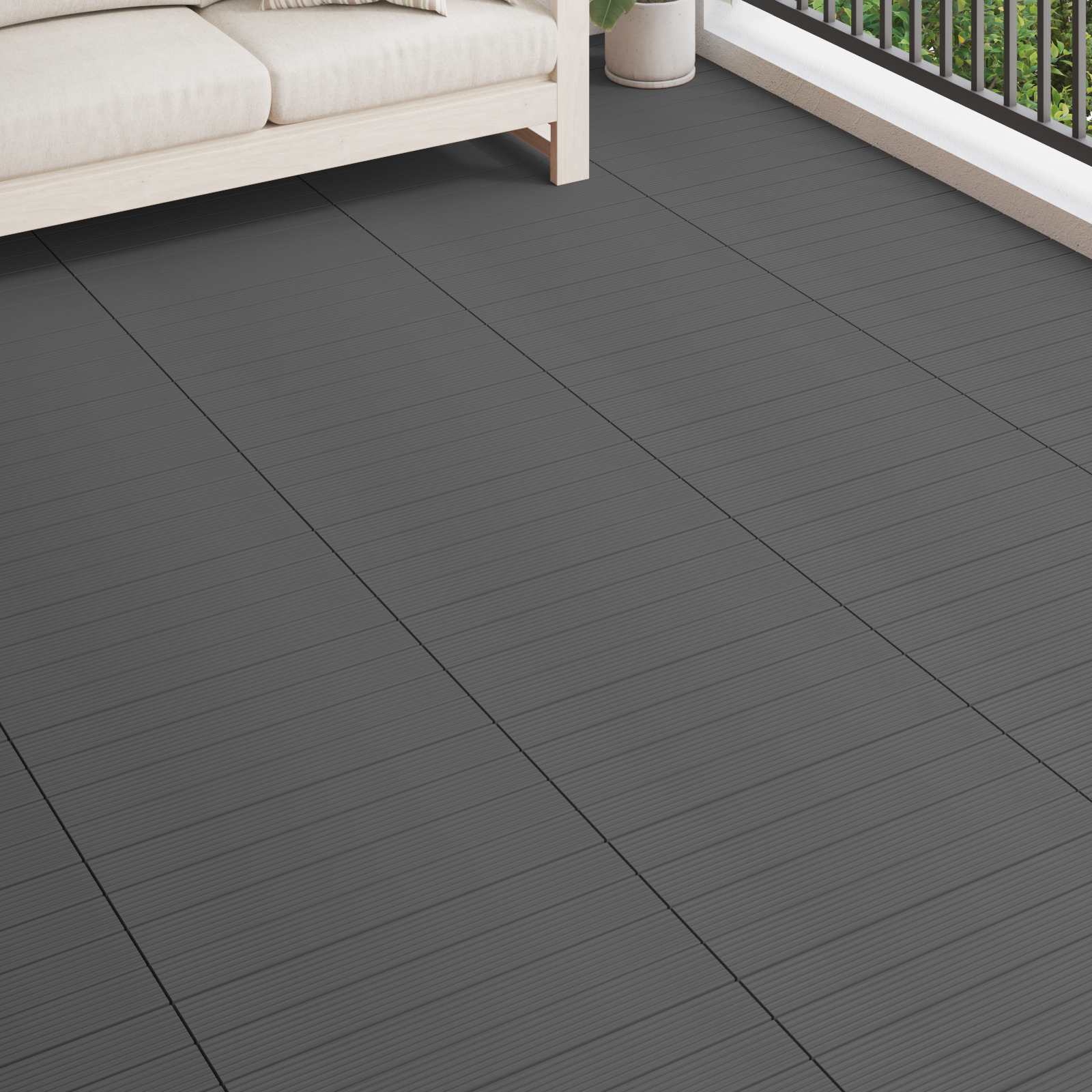 vidaXL Plăci pentru Deck 6 pcs Gri 60 x 30 cm Lemn compozit
