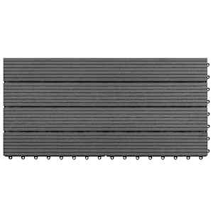 Dlažba na terasu 6 pcs Šedý 60 x 30 cm Dřevoplast - obrázek 6