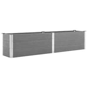 vidaXL aia taimelava 250 x 50 x 54 cm, puidu-plasti segu, hall