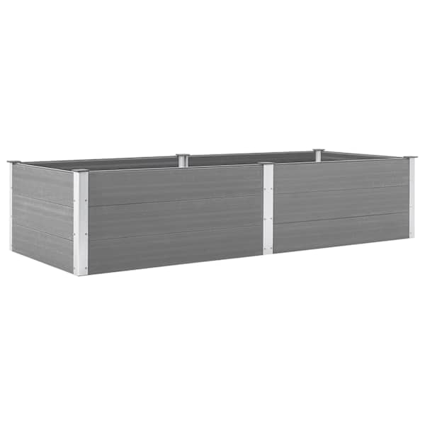 vidaXL aia taimelava 250 x 100 x 54 cm, puidu-plasti segu, hall
