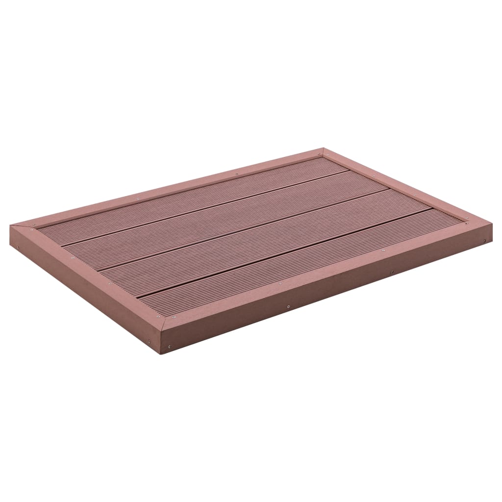 vidaXL Lattiaelementti aurinkokäyttöiselle suihkulle 101x63x5,5 cm WPC