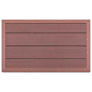 Podlahový prvek pro solární sprchu hnědý 101 x 63 x 5,5 cm WPC - obrázek 3