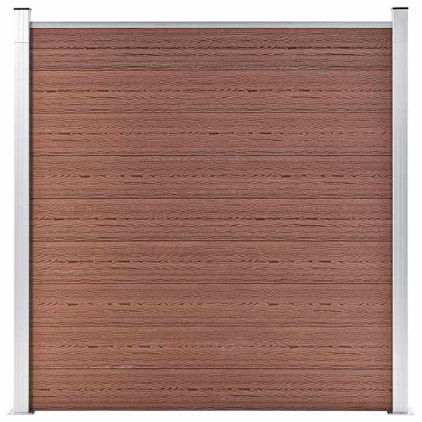 vidaXL aiapiire, WPC, 180 x 186 cm pruun