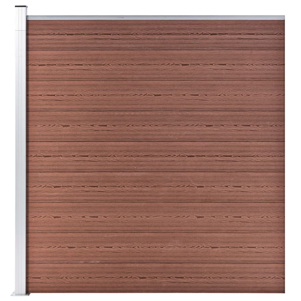 vidaXL Clôture de jardin WPC 175x186 cm Marron