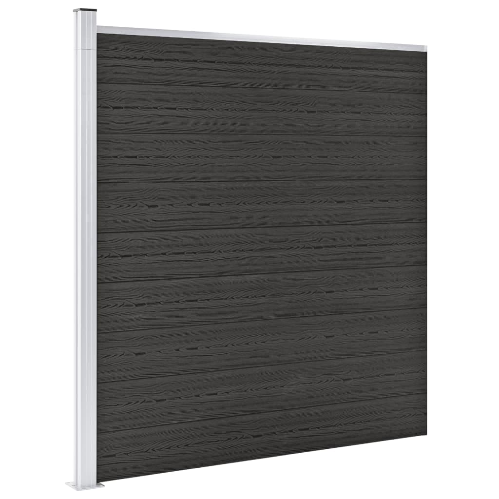 vidaXL szürke WPC kerítéspanel 175 x 186 cm