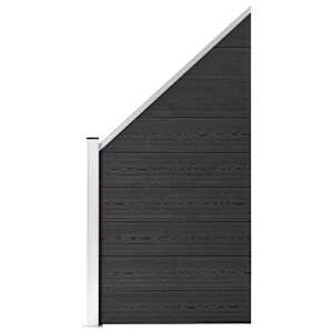 Plotový dílec WPC 95 x (105–180) cm šedý - obrázek 1