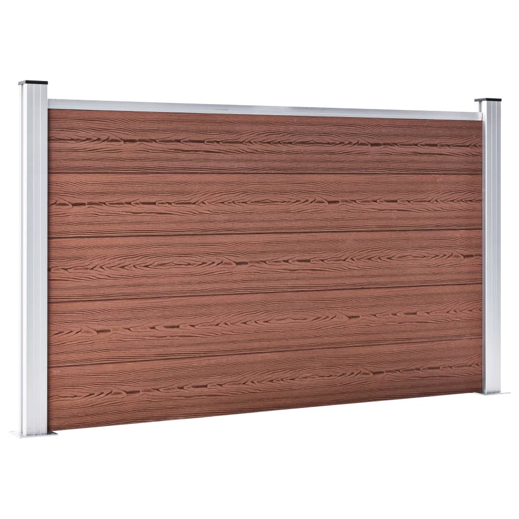 vidaXL Schutting 180x105 cm HKC bruin afbeelding