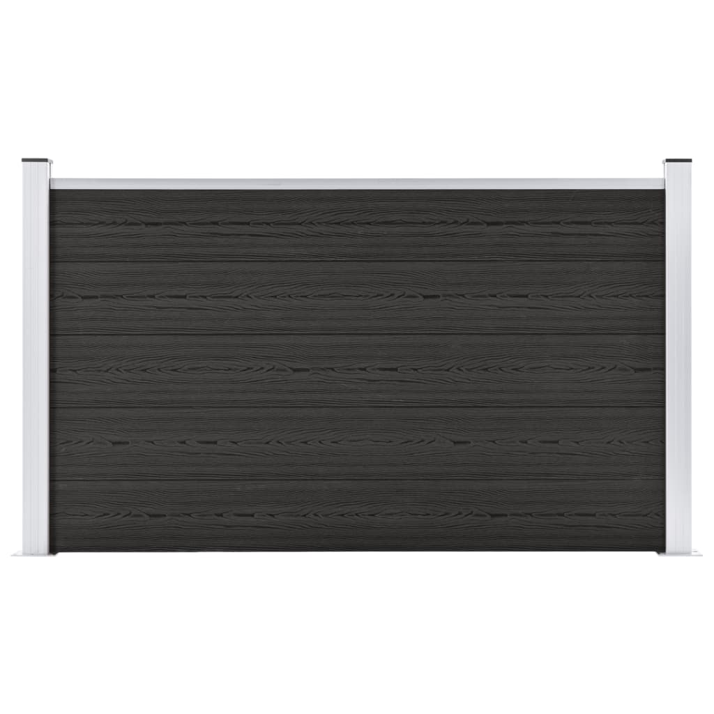vidaXL Zahradní plot dřevoplast 180 x 105 cm šedý
