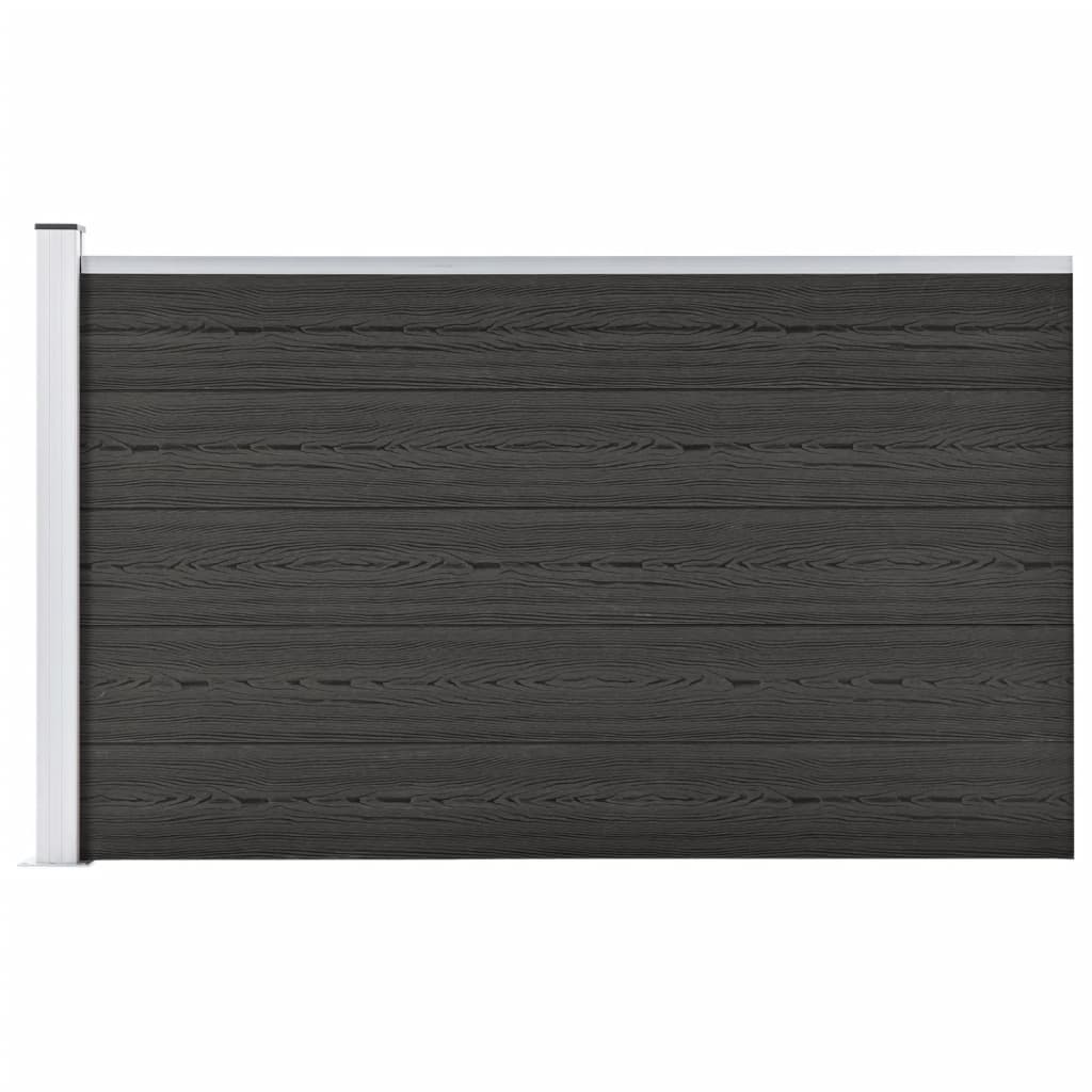 vidaXL havehegn 175x105 cm WPC grå