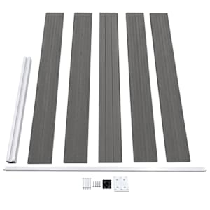 Zahradní plot WPC 175 x 105 cm šedý - obrázek 6