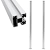 vidaXL aiapostid, 2 tk, alumiinium, 185 cm