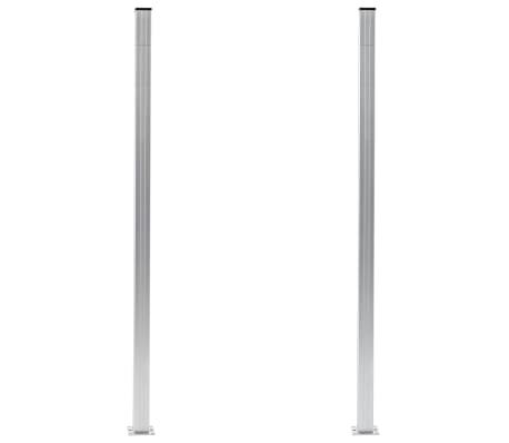 vidaXL Tvoros stulpai, 2vnt., aliuminis, 185cm