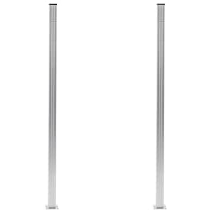 vidaXL Tvoros stulpai, 2vnt., aliuminis, 185cm