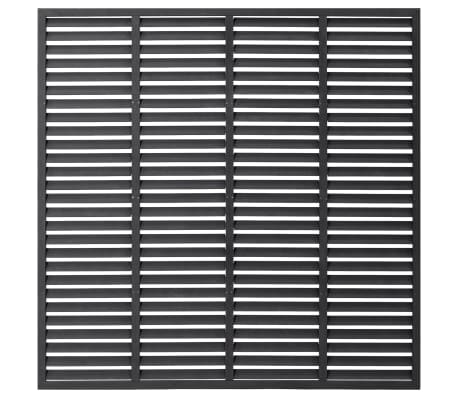 vidaXL Louver Fence WPC 170x170 cm Grey