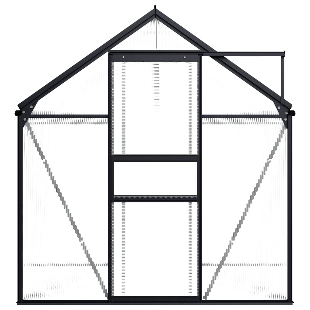 Greenhouse Anthracite Aluminum Garden Plant Conservatory Multi Sizes vidaXL  | eBay