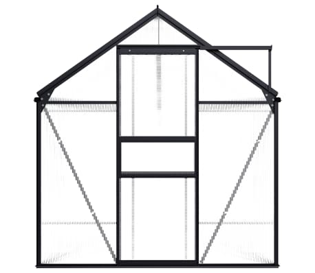 vidaXL Tuinkas 7,03 m&sup3; aluminium antracietkleurig