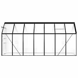 Skleník antracitový hliníkový 8,17 m² - obrázek 6