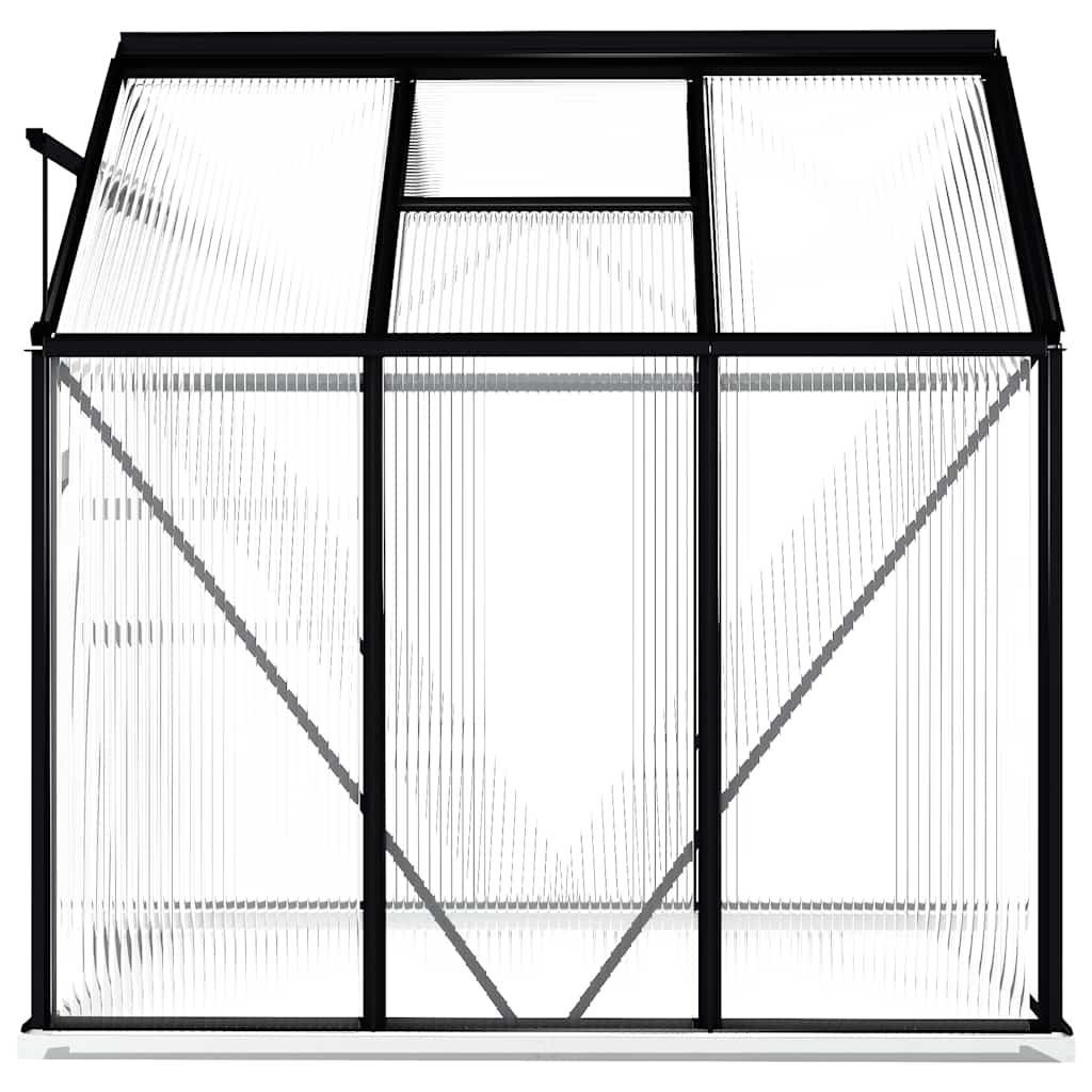 Greenhouse Patio Outdoor Grow House with Base Frame Anthracite Aluminum vidaXL - Picture 16 of 24