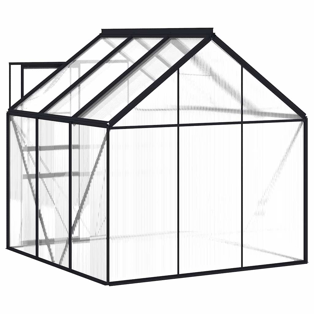 Greenhouse Patio Outdoor Grow House with Base Frame Anthracite Aluminum vidaXL - Picture 17 of 24
