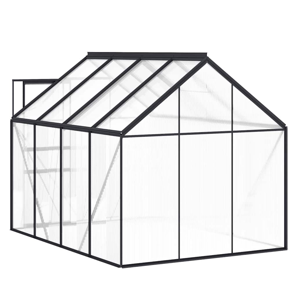 Greenhouse Patio Outdoor Grow House with Base Frame Anthracite Aluminum vidaXL - Picture 24 of 24