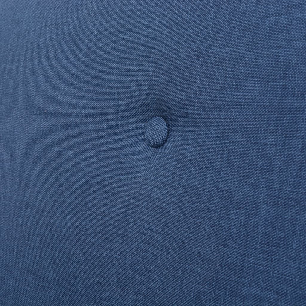 3-delig Bankstel stof blauw
