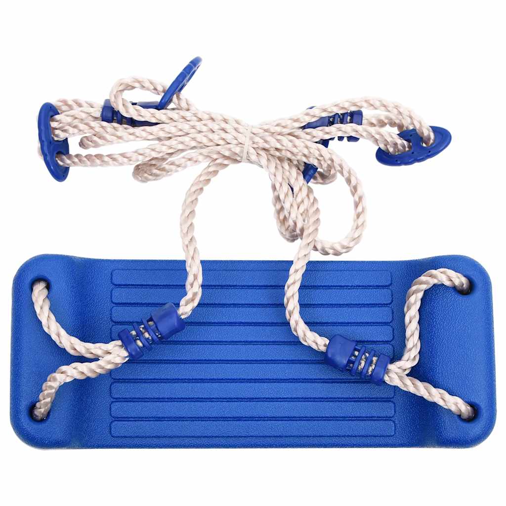 Thumbnail - vidaXL Schaukelsitze mit Seilen 2 Stk. Blau 38x16 cm Polyethene