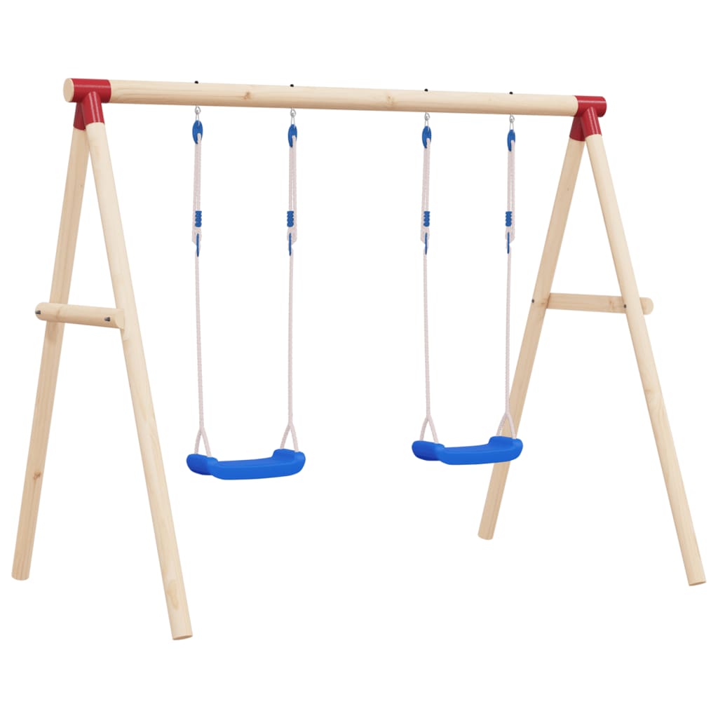 Schaukelsitze mit Seilen 2 Stk. Blau 38×16 cm Polyethene