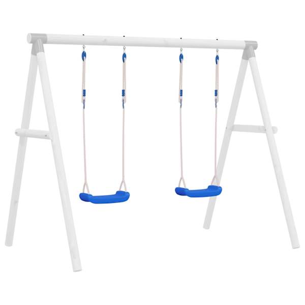 vidaXL k&ouml;itega kiigeistmed 2 tk, sinine, 37 x 15 cm, pol&uuml;et&uuml;leen