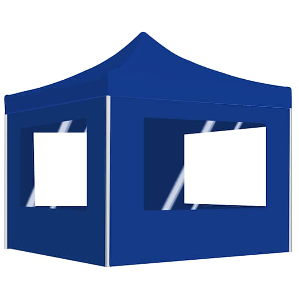 vidaXL kokkupandav peotelk seintega, alumiinium, 2 x 2 m sinine