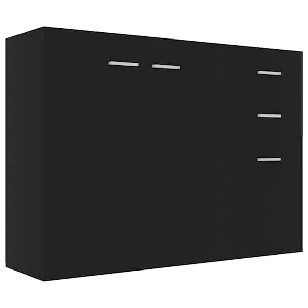 vidaXL puhvetkapp, must 105 x 30 x 75 cm, puitlaastplaat