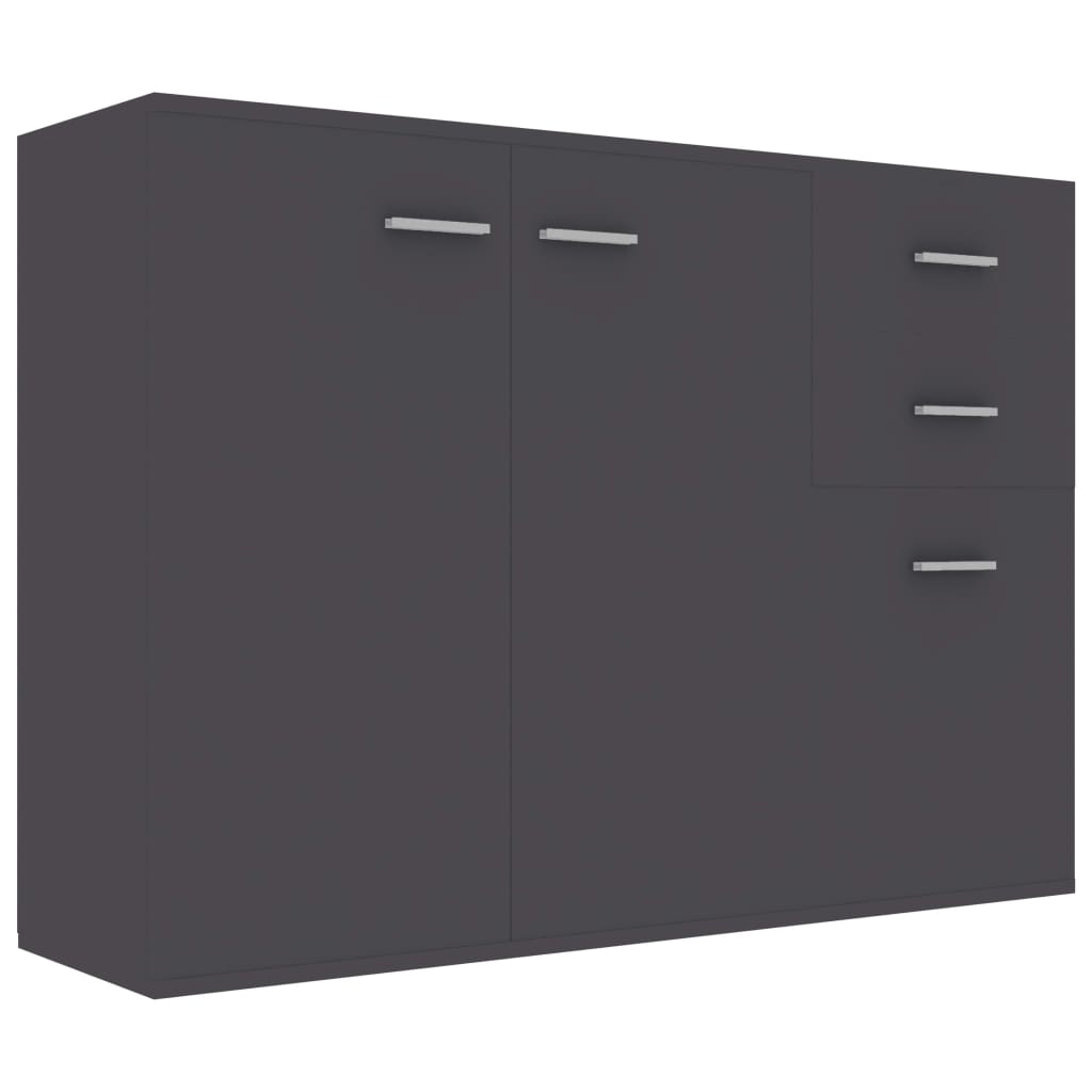 

vidaXL Sideboard Gray 41.3"x11.8"x29.5" Engineered Wood