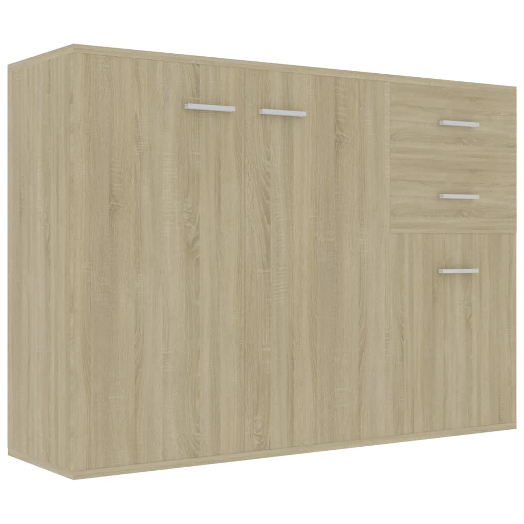 Image of vidaXL Sideboard Sonoma Oak 105x30x75 cm Engineered Wood