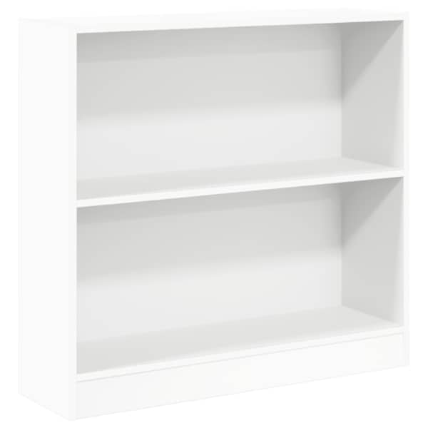 vidaXL raamaturiiul Valge 80x24x75 cm Engineered Wood