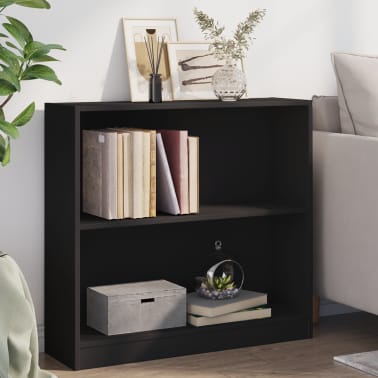 Vidaxl Bookshelf Black 80x24x75 Cm Chipboard Vidaxl Co Uk