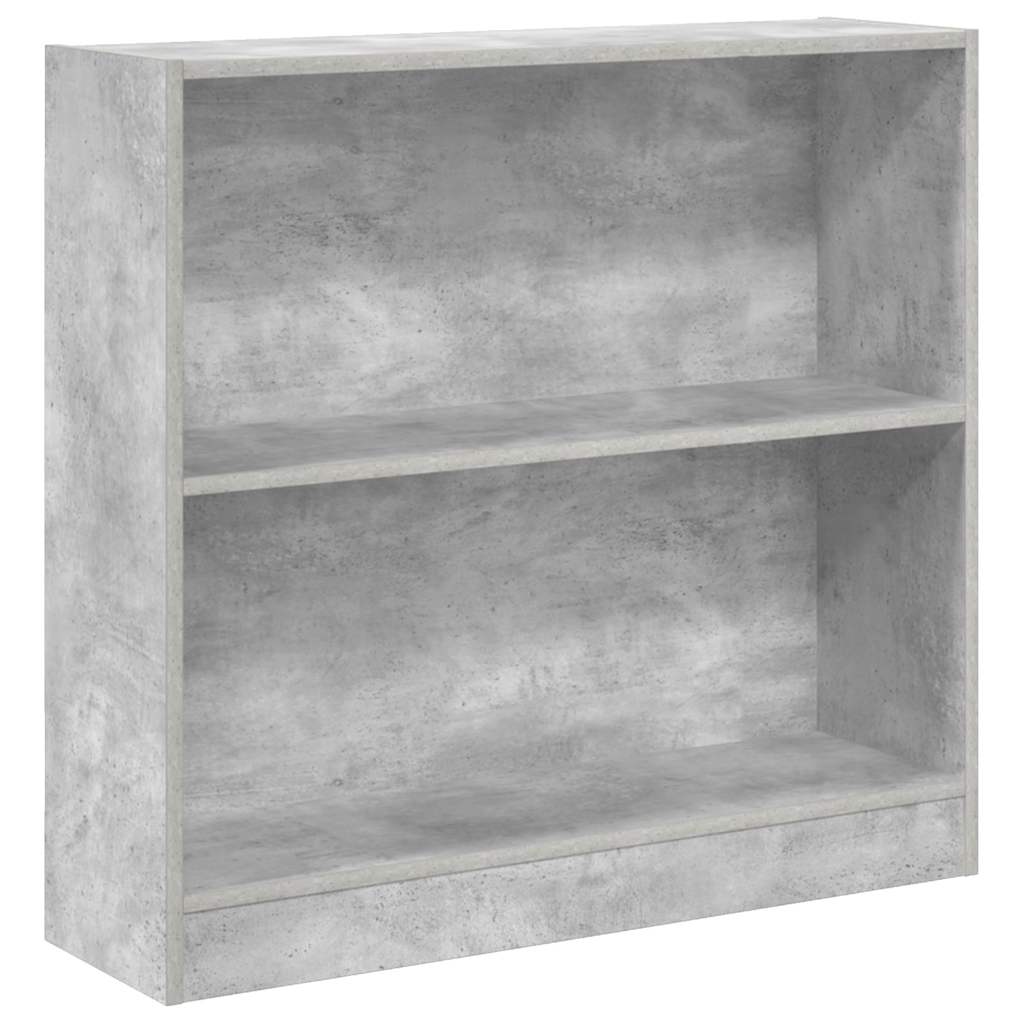 vidaXL Knihovna betonově šedá 80 x 24 x 75 cm dřevotříska