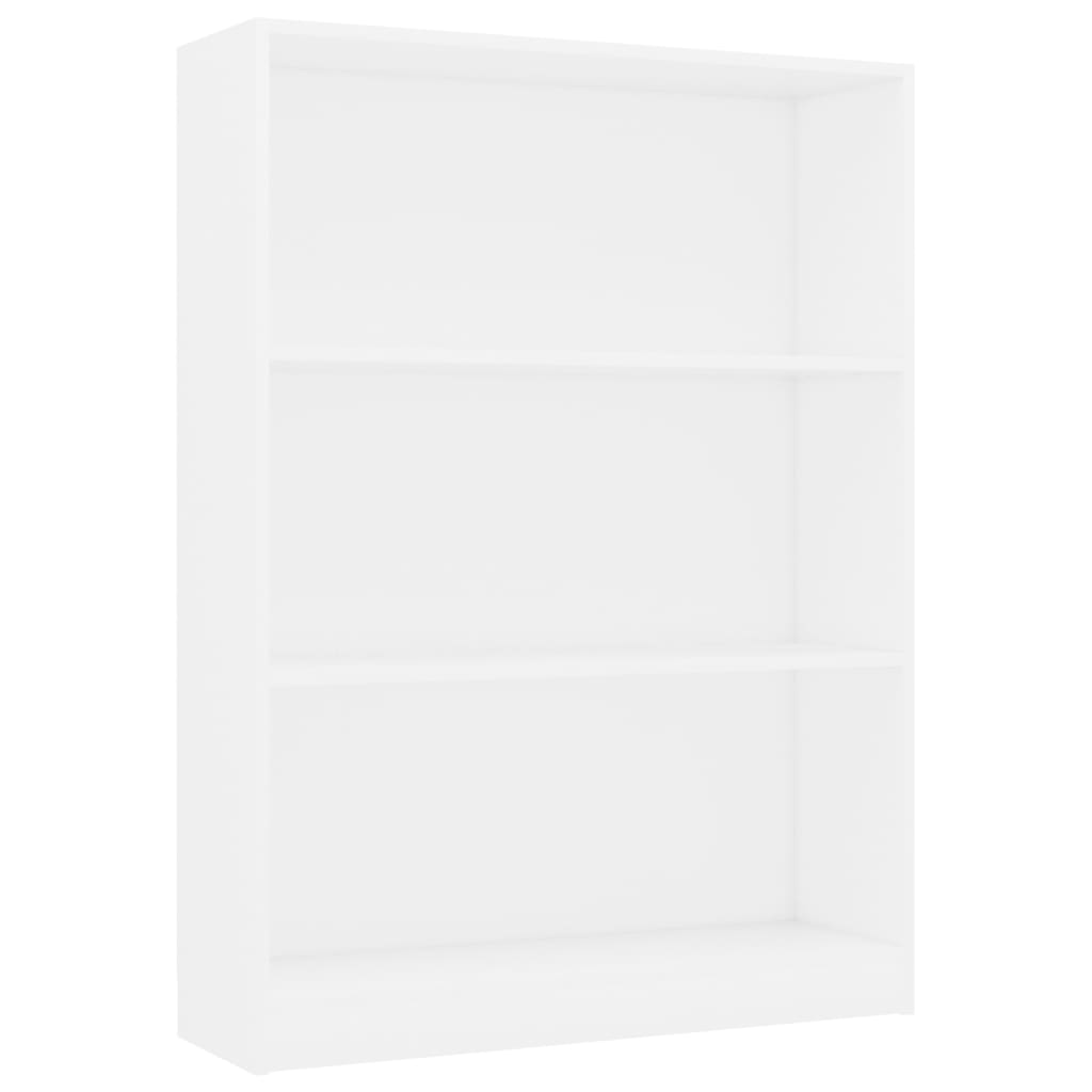 

vidaXL Bookshelf White 31.5"x9.4"x42.5" Chipboard