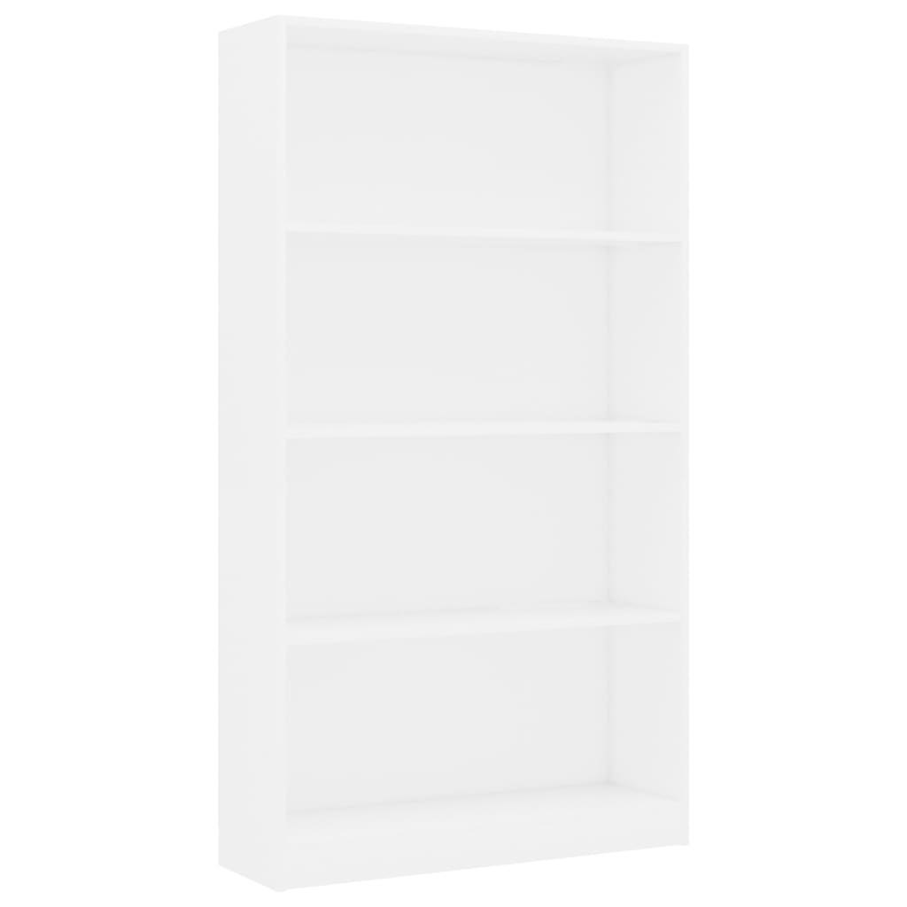 

vidaXL 4-Tier Book Cabinet White 31.5"x9.4"x55.9" Engineered Wood