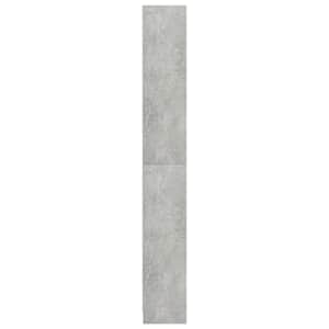 5patrová knihovna betonově šedá 80x24x175 cm kompozitní dřevo - obrázek 5