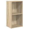 vidaXL 2 korrusega riiul Sonoma tamm 40 x 30 x 76,5 cm tehispuit